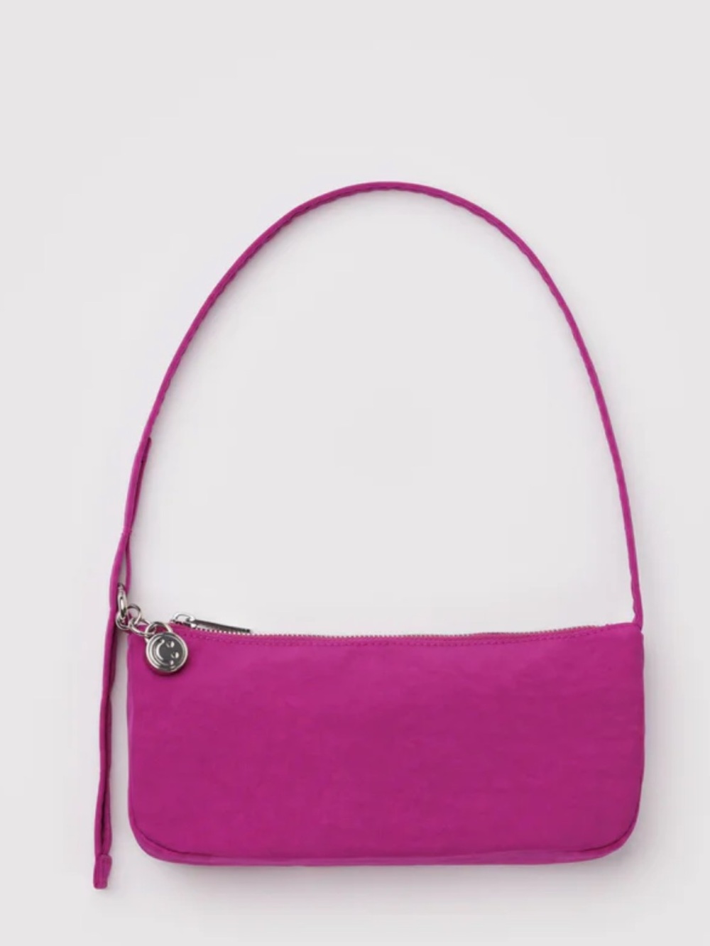 BAGGU Nylon Pochette In Deep Fuchsia